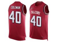 Men's Derrick Coleman #40 Nike Red Jersey - NFL Atlanta Falcons Player Name & Number Tank Top