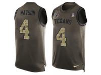 Men's Deshaun Watson #4 Nike Green Jersey - NFL Houston Texans Salute to Service Tank Top