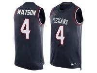 Men's Deshaun Watson #4 Nike Navy Blue Jersey - NFL Houston Texans Player Name & Number Tank Top