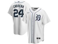 Men's Detroit Tigers Miguel Cabrera Nike White Home 2020 Player Jersey