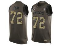 Men's Donald Penn #72 Nike Green Jersey - NFL Oakland Raiders Salute to Service Tank Top