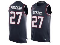 Men's D'Onta Foreman #27 Nike Navy Blue Jersey - NFL Houston Texans Player Name & Number Tank Top