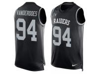 Men's Eddie Vanderdoes #94 Nike Black Jersey - NFL Oakland Raiders Player Name & Number Tank Top