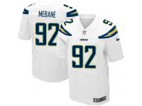Men's Elite Brandon Mebane #92 Nike White Road Jersey - NFL Los Angeles Chargers