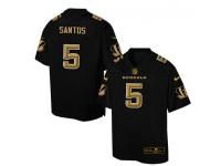 Men's Elite Cairo Santos #5 Nike Black Jersey - NFL Kansas City Chiefs Pro Line Gold Collection