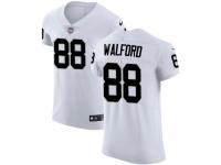 Men's Elite Clive Walford #88 Nike White Road Jersey - NFL Oakland Raiders Vapor Untouchable