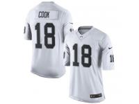 Men's Elite Connor Cook #18 Nike White Road Jersey - NFL Oakland Raiders