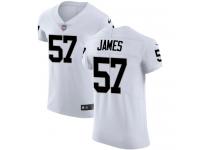 Men's Elite Cory James #57 Nike White Road Jersey - NFL Oakland Raiders Vapor Untouchable