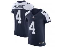 Men's Elite Dak Prescott #4 Nike Navy Blue Alternate Jersey - NFL Dallas Cowboys Vapor Untouchable Throwback