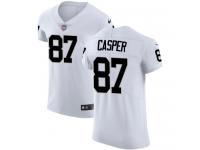 Men's Elite Dave Casper #87 Nike White Road Jersey - NFL Oakland Raiders Vapor Untouchable