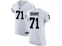 Men's Elite David Sharpe #71 Nike White Road Jersey - NFL Oakland Raiders Vapor Untouchable