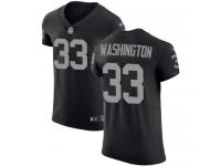 Men's Elite DeAndre Washington #33 Nike Black Home Jersey - NFL Oakland Raiders Vapor Untouchable