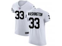 Men's Elite DeAndre Washington #33 Nike White Road Jersey - NFL Oakland Raiders Vapor Untouchable