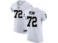 Men's Elite Donald Penn #72 Nike White Road Jersey - NFL Oakland Raiders Vapor Untouchable