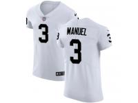 Men's Elite E. J. Manuel #3 Nike White Road Jersey - NFL Oakland Raiders Vapor Untouchable