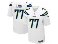 Men's Elite Forrest Lamp #77 Nike White Road Jersey - NFL Los Angeles Chargers