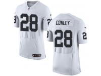 Men's Elite Gareon Conley #28 Nike White Road Jersey - NFL Oakland Raiders