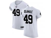Men's Elite Jamize Olawale #49 Nike White Road Jersey - NFL Oakland Raiders Vapor Untouchable