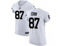 Men's Elite Jared Cook #87 Nike White Road Jersey - NFL Oakland Raiders Vapor Untouchable