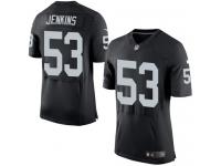Men's Elite Jelani Jenkins #53 Nike Black Home Jersey - NFL Oakland Raiders