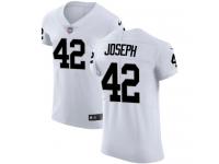 Men's Elite Karl Joseph #42 Nike White Road Jersey - NFL Oakland Raiders Vapor Untouchable