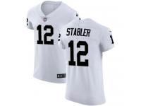 Men's Elite Kenny Stabler #12 Nike White Road Jersey - NFL Oakland Raiders Vapor Untouchable