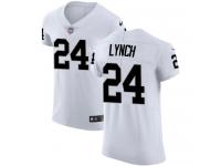 Men's Elite Marshawn Lynch #24 Nike White Road Jersey - NFL Oakland Raiders Vapor Untouchable