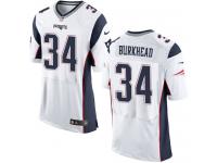 Men's Elite Rex Burkhead #34 Nike White Road Jersey - NFL New England Patriots