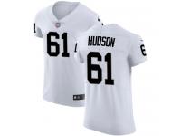 Men's Elite Rodney Hudson #61 Nike White Road Jersey - NFL Oakland Raiders Vapor Untouchable