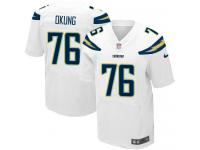 Men's Elite Russell Okung #76 Nike White Road Jersey - NFL Los Angeles Chargers