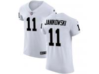 Men's Elite Sebastian Janikowski #11 Nike White Road Jersey - NFL Oakland Raiders Vapor Untouchable