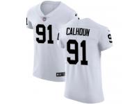 Men's Elite Shilique Calhoun #91 Nike White Road Jersey - NFL Oakland Raiders Vapor Untouchable