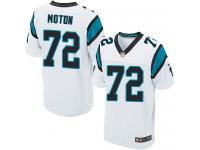 Men's Elite Taylor Moton #72 Nike White Road Jersey - NFL Carolina Panthers
