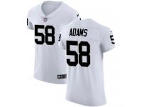 Men's Elite Tyrell Adams #58 Nike White Road Jersey - NFL Oakland Raiders Vapor Untouchable