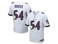 Men's Elite Tyus Bowser #54 Nike White Road Jersey - NFL Baltimore Ravens