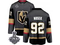 Men's Fanatics Branded Vegas Golden Knights #92 Tomas Nosek Black Home Breakaway 2018 Stanley Cup Final NHL Jersey