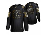 Men's Flames Dillon Dube Black Adidas 2019 NHL Golden Edition Jersey