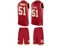 Men's Frank Zombo #51 Nike Red Jersey - NFL Kansas City Chiefs Tank Top Suit