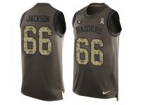 Men's Gabe Jackson #66 Nike Green Jersey - NFL Oakland Raiders Salute to Service Tank Top