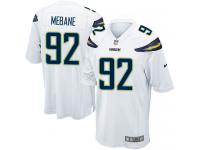 Men's Game Brandon Mebane #92 Nike White Road Jersey - NFL Los Angeles Chargers