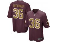 Men's Game D.J. Swearinger #36 Nike Burgundy Red Alternate Jersey - NFL Washington Redskins 80th