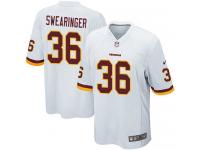 Men's Game D.J. Swearinger #36 Nike White Road Jersey - NFL Washington Redskins