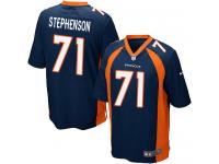 Men's Game Donald Stephenson Navy Blue Jersey Alternate #71 NFL Denver Broncos Nike