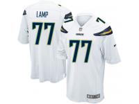 Men's Game Forrest Lamp #77 Nike White Road Jersey - NFL Los Angeles Chargers