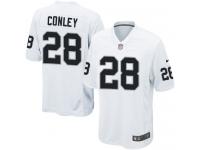 Men's Game Gareon Conley #28 Nike White Road Jersey - NFL Oakland Raiders