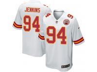 Men's Game Jarvis Jenkins #94 Nike White Road Jersey - NFL Kansas City Chiefs