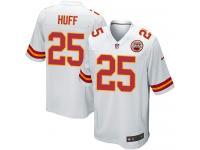 Men's Game Marqueston Huff #25 Nike White Road Jersey - NFL Kansas City Chiefs