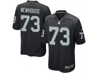 Men's Game Marshall Newhouse #73 Nike Black Home Jersey - NFL Oakland Raiders