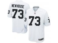 Men's Game Marshall Newhouse #73 Nike White Road Jersey - NFL Oakland Raiders