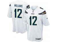 Men's Game Mike Williams #12 Nike White Road Jersey - NFL Los Angeles Chargers
